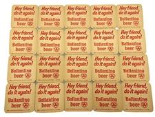 Ballantine 1960 Premium Beer Coasters 20 Ale Hey Friend, Do It Again Newark NJ