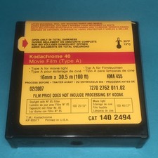 KODAK Kodachrome 40 FILM 140 2494 16mm KMA 455 COLOR 1 Box 100 FT EXPIRED 2007