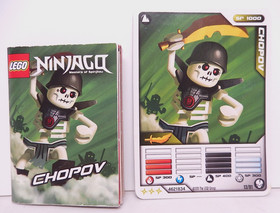 Lego 2114 Chopov blister pack NINJAGO The Golden Weapon Spinners 100% Complete