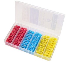 Fully Insulated Male Female Spade Nylon Quick Disconnect Crimp Kit 160 PCS