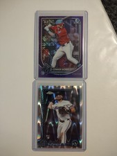 Connor Norby (Lot Of 2 Rcs) Mojo 54/ Purple Bowman Chrome, Topps Chrome Wave