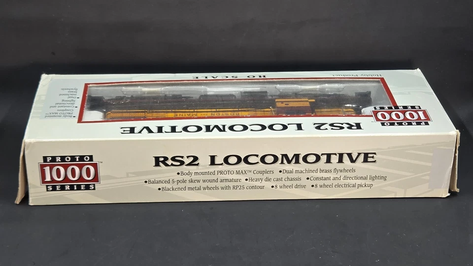 Proto 1000 Series HO Alco RS2 B&M #1503 920-35136 Locomotive, Original Box - Image 3 of 4