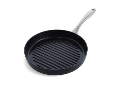 Antihaft Grillpfanne 28cm Rund Bratpfanne Pfanne Backofenfest Induktionsgeeignet