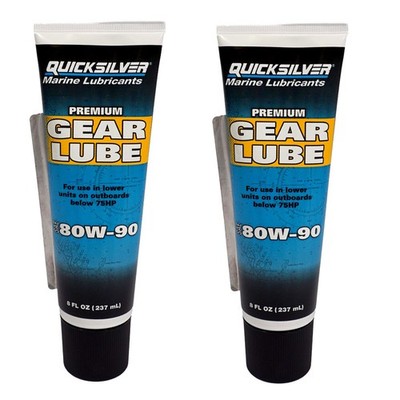 Quicksilver Getriebe Öl Schmiermittel Gear Oil bis 75PS SAE80W-90 2x237ml Tube