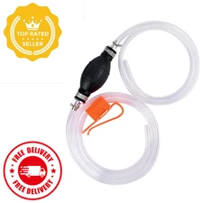 Gasoline Siphon Hose Manual Fuel Transfer Pump with PVC Hoses for Gas Oil Water