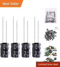 20 Pack of 470uF 16V Aluminum Radial Electrolytic Capacitors - High Quality