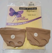Angelo Luzio Papillon Sole Saver 604A Jazzy Tan Small Fits Shoe 4-5 Lyrical New