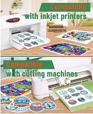 100 pcs translucent vinyl sticker paper for inkjet printer