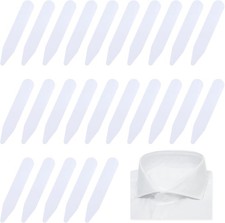 30pcs Men's Shirt Collar Stays Plastic Waterproof Inserts