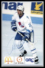 Robert Picard 3.5 X 5.5 Quebec Nordiques Photo Autographed !!
