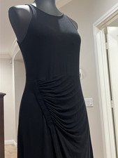 The Gap Sleeveless Black Drape Front Dress - Size Small