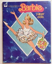 Vintage Whitman/Mattel BALLERINA BARBIE Paper Dolls 1977 Ballet Uncut/Excellent 