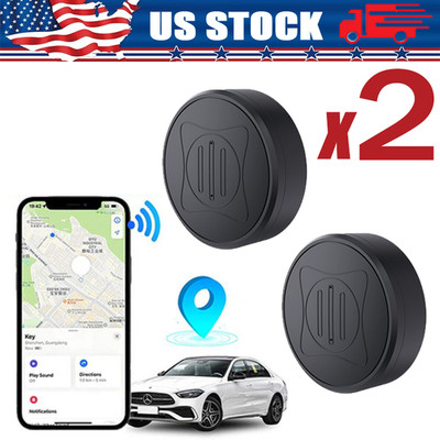 2PCS Mini Car GPS Tracker Universal Magnetic Vehicle Tracking Device Wireless US