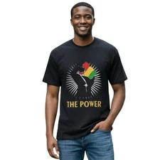 #1 Best Quality Men's Black History T-Shirt THE POWER