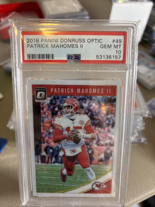 Patrick Mahomes II 2018 Donruss Optic #49 PSA 10 Gem Mint Kansas City Chiefs