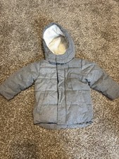 GAP TODDLER COLDCONTROL MAX PUFFER JACKET 3 Yrs Grey Gray Lined