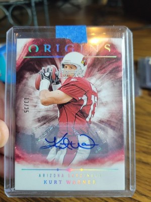 2024 Origins Kurt Warner Auto Jersey Numbered #13/25 Arizona Cardinals HOF SSP