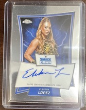 Topps 2025 Chrome WWE Elektra Lopez Blue Brand Autograph #BBA-ELE