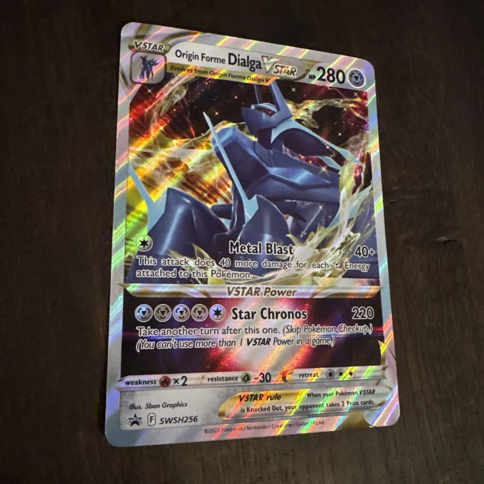 Origin Forme Dialga VSTAR SWSH256 JUMBO OVERSIZED Black Star Promo Pokemon Card - Image 3 of 4