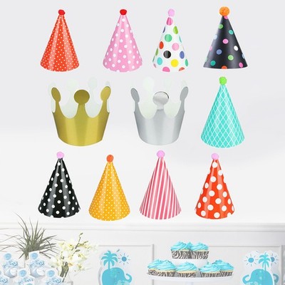 11 Pcs  Birthday Cone Hats Dog Hundes Geburtstagshut Für Haustiere