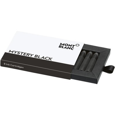 Montblanc Fountain Pen Ink Cartridges Mystery Black  8 Cartridges   New In Box