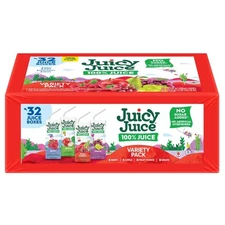 Juicy Juice 100% Juice, Shelf Stable Juice Box Variety Pack,  6.75 fl oz Boxes