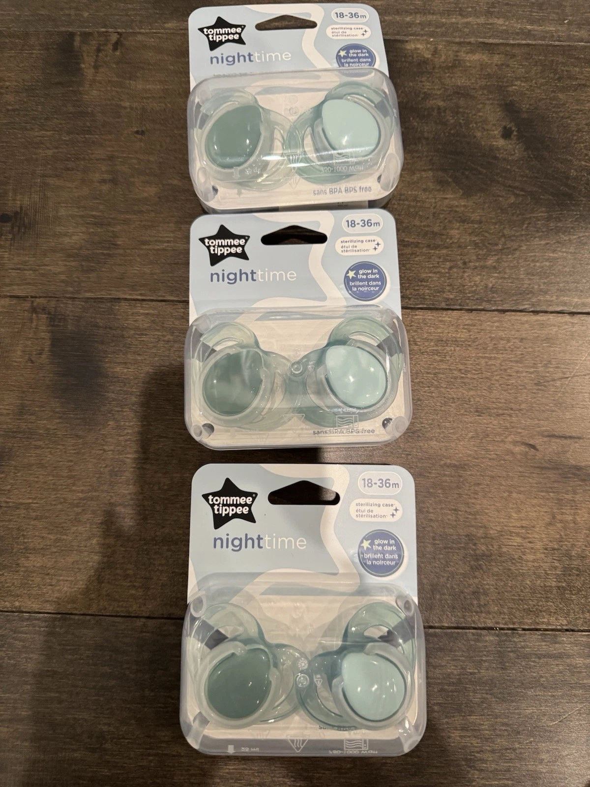 Tommee Tippee Night Glow Pacifiers 18–36m, 2 Pack BPA-Free Symmetrical Silicone