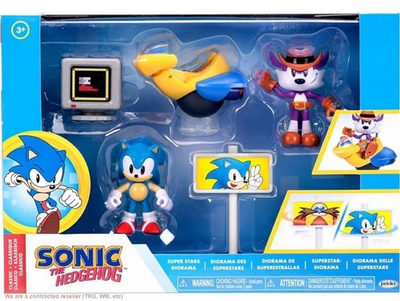 #ad Sonic the Hedgehog Sonic 2.5quot; Diorama Super Stars Action Figure $19.99