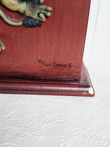 Norwegian Paul Bonner Troll Wooden Wine Box Holder – Folk Art with Quote - Picture 3 of 8