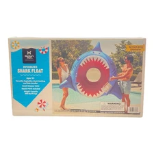 Member's Mark Oversized Inflatable Pool Float with Cupholders (Shark)