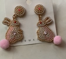 easter bunny earrings