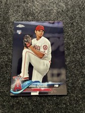 SHOHEI OHTANI RC 2018 TOPPS CHROME WHITE JERSEY #150 ANGELS