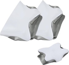 2 Pcs Satin Cervical Pillow Case,Pillowcase for Cervical Pillow,Ergonomic Pil...