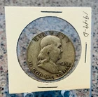 1949 D Franklin Half Dollar Circulated 90 % Silver Free Shipping! #33
