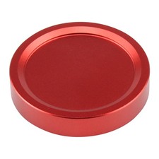For M48x0.75mm Threaded Camera Lens Dust Cap Metal Red