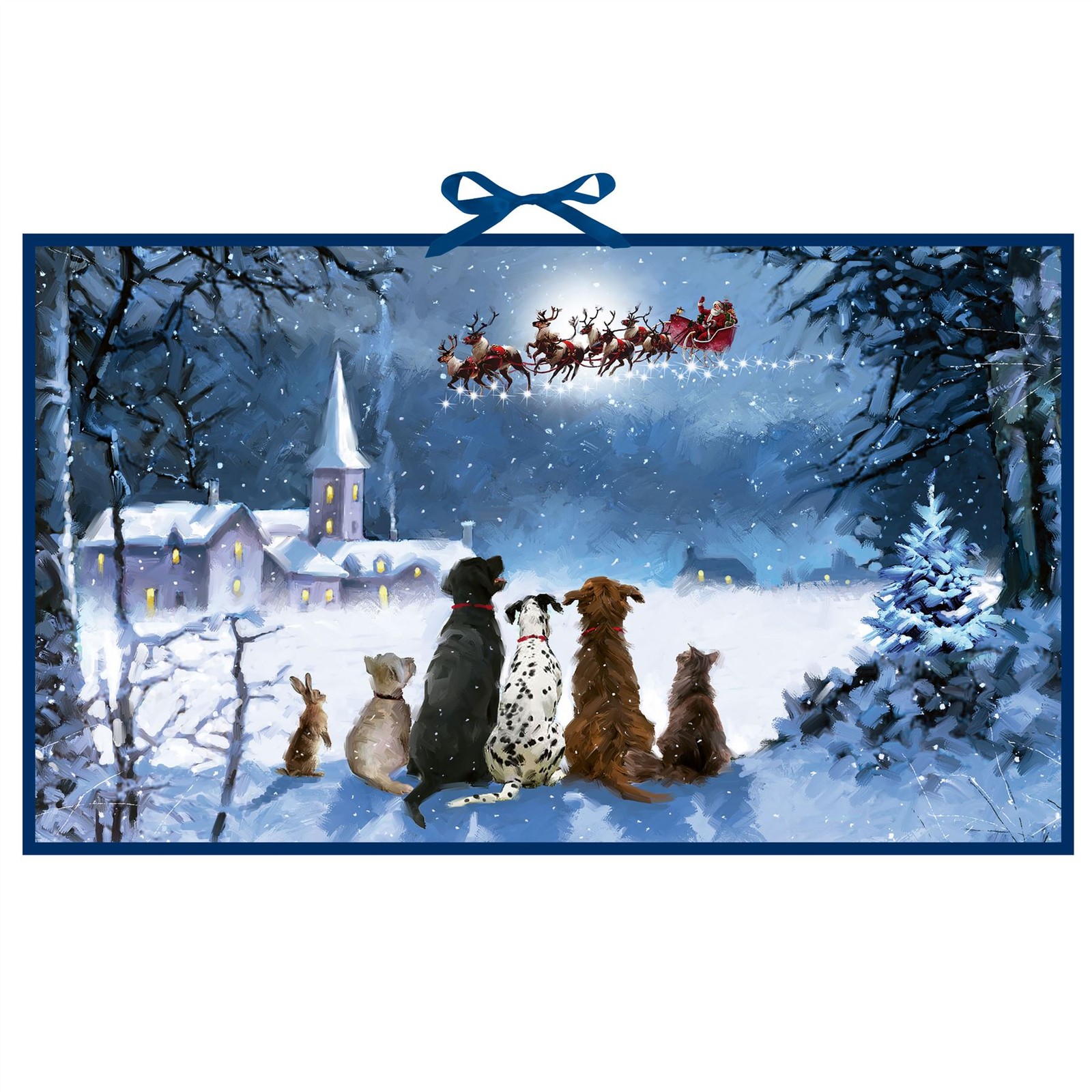 Carousel Deluxe Traditional Christmas Advent Calendar | Santa And Animals Advent Calendar | Father Christmas Picture Advent Calendar - Image 2