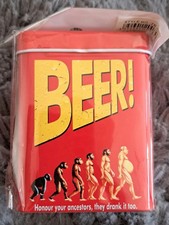 Zigarettendose Zigarettenetui  Zigarettenbox Metall  Beer  NEU.