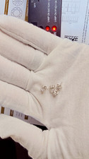 GRA Certified Moissanite Round Stud Earrings ...