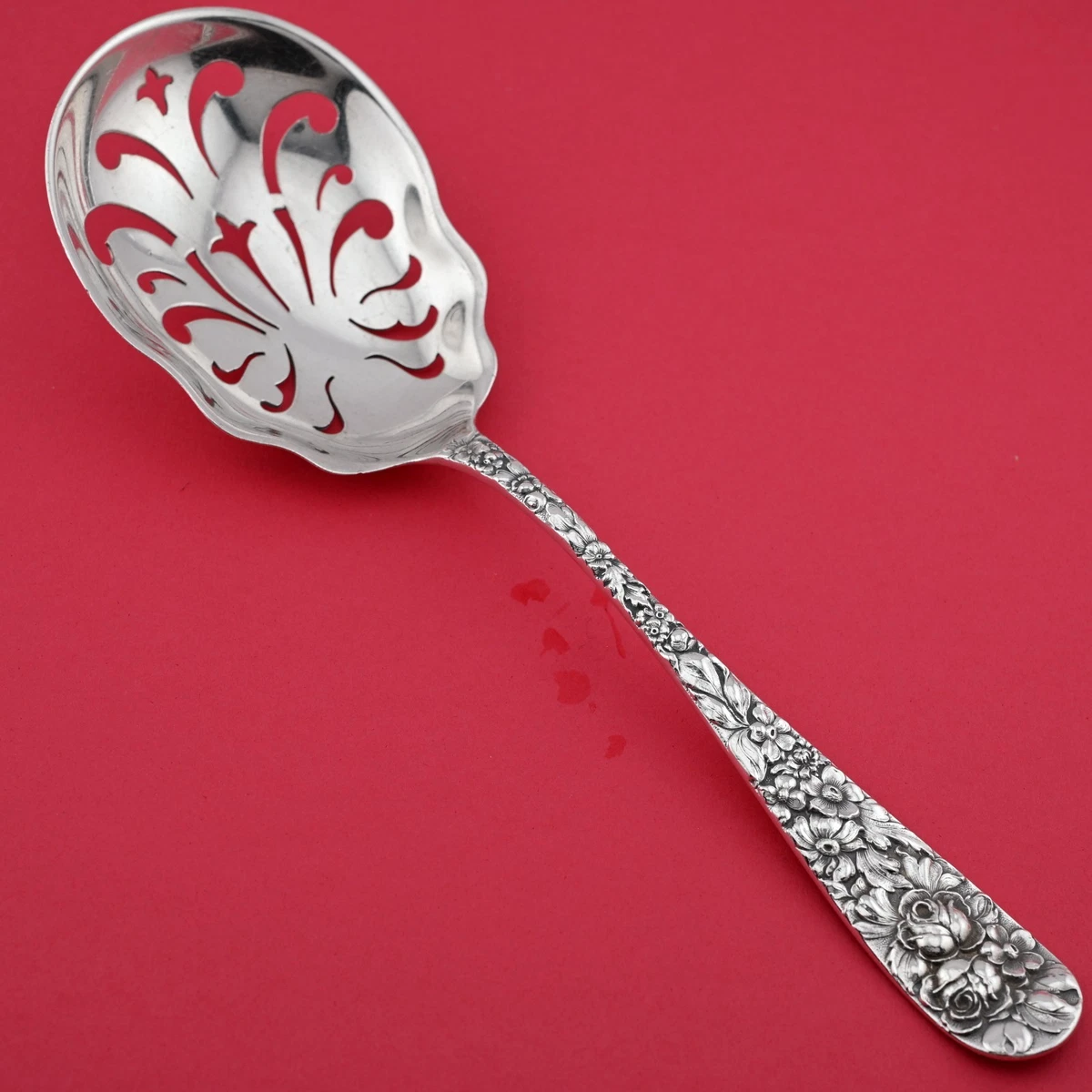 Stieff Rose Pattern Antique US Sterling Silver Flatware for sale
