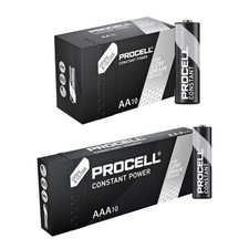 Image of AA Procell Batteries AAA Duracell Battery Industrial LR6 LR3 1.5V Constant 10 PK