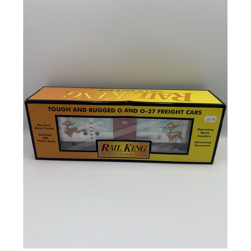 Coche caja de Navidad Rail King por MTH O/O-27 LED parpadeantes fundido a presión #30-74937 | Zustand: New
