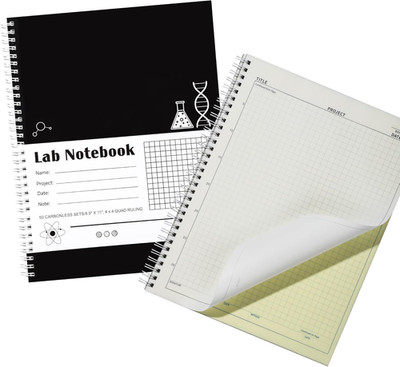 Carbonless Lab Notebook - 50 Carbonless Sets(8.5'' X 11''), Carbon Copy Science