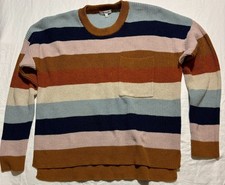 Madewell Sweater Womens Large Striped Crew Ne...