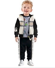 Disney Mickey Mouse Unisex Hoodie T-Shirt Pants 3-Piece Full Zip Size 5T NWT