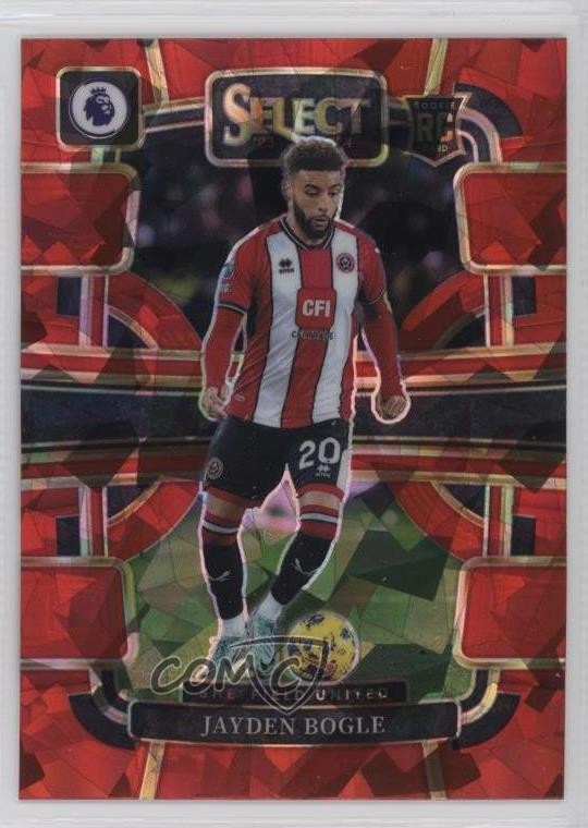 2023 Select Premier League Terrace Red Ice Prizm Jayden Bogle #83 Rookie RC 17mj