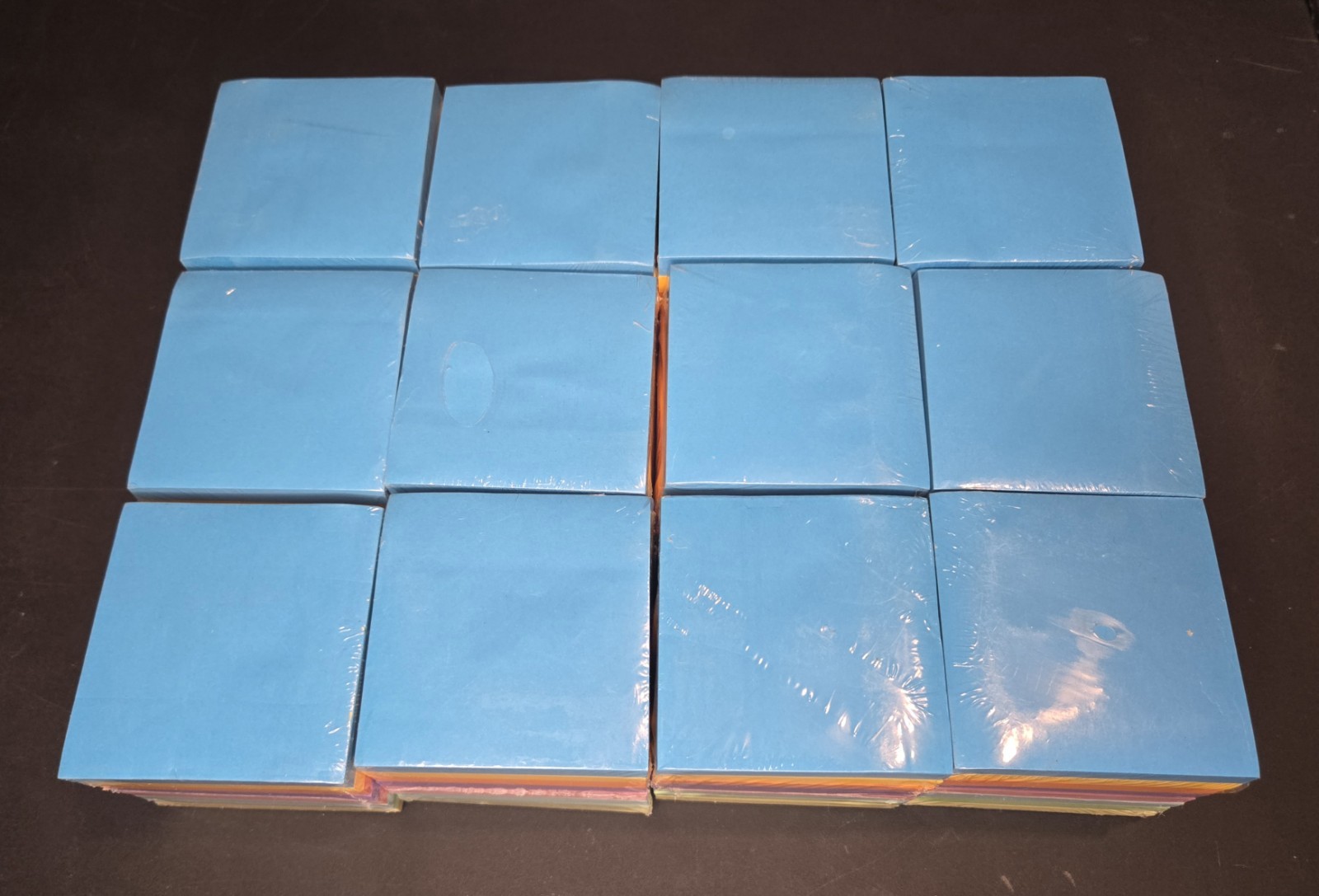 12-Pack 3x3 Colorful Sticky Notes - 96 Pads Multi-Colored Memo Sheets-image