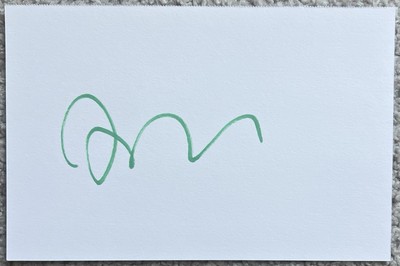 Tilda Swinton Signed In Person 4x6 Index Card In Top Loader - Authentic