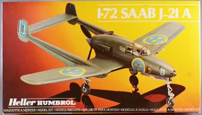 Heller No. 80261 - Saab J21A 2 decorations 1/72 new sealed box