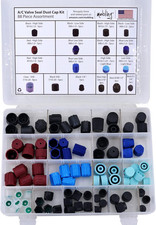 Car A/C Sealing Dust Cap Kit - 88 Piece  Air Valve Cover Set for R12 - R134A AC
