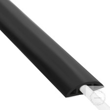 Floor Cord Cover 4ft Cord Hider Floor Black Cable Management Cover Prevent Cable